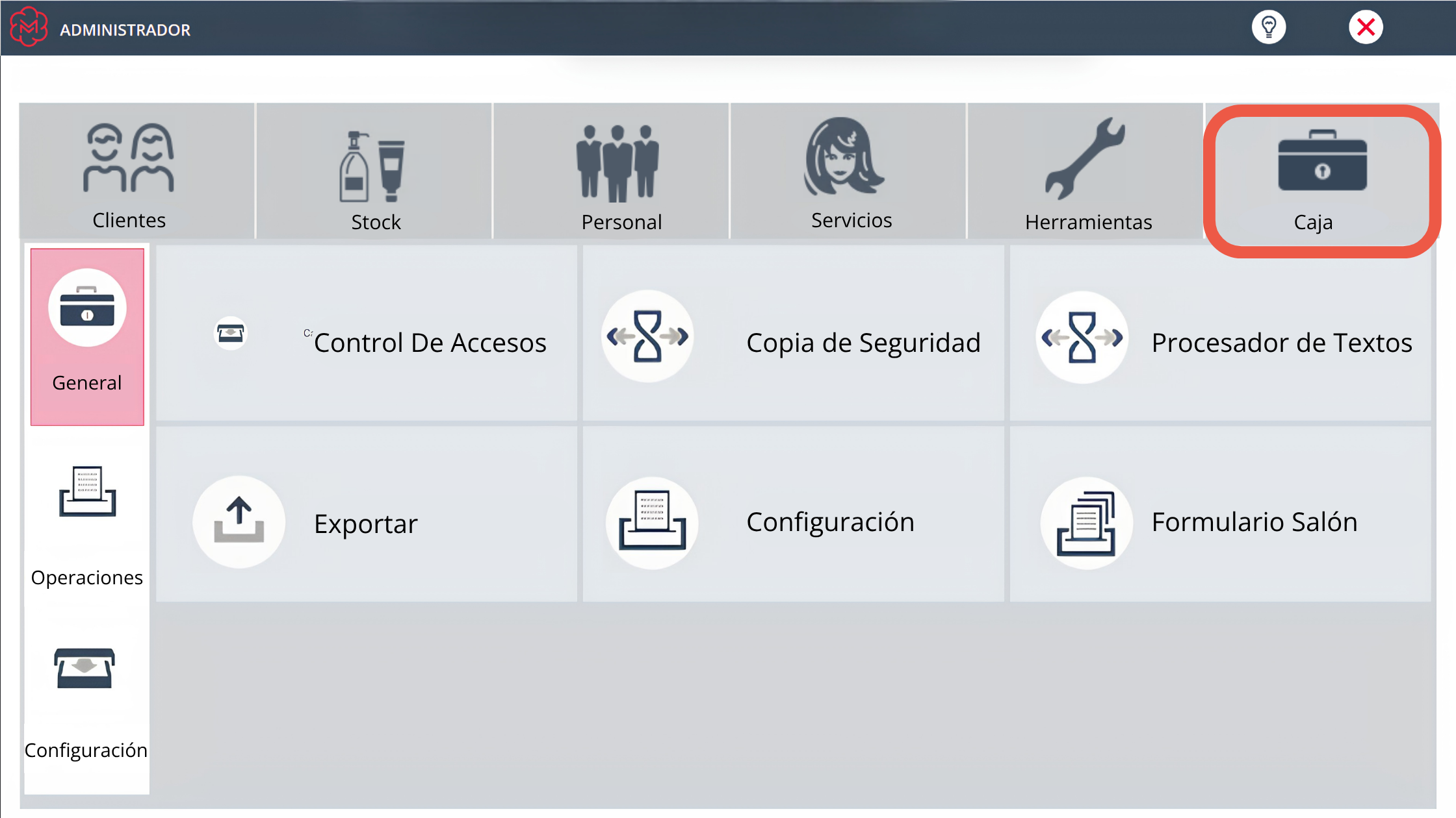 Área de caja y facturación de Merlin